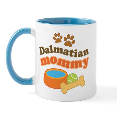 White/Blue Inside - Dalmatian Mom Mug