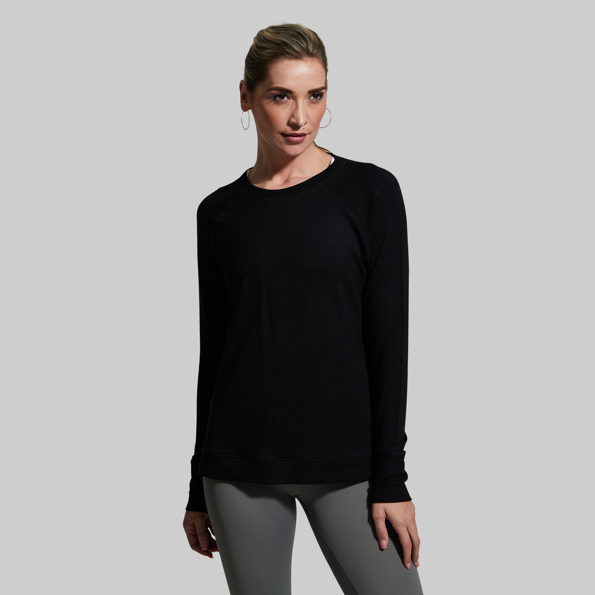 Daydream Long Sleeve Shirt for Women - Soft Comfortable Black Blouse for Casual Wear & Office Outfits