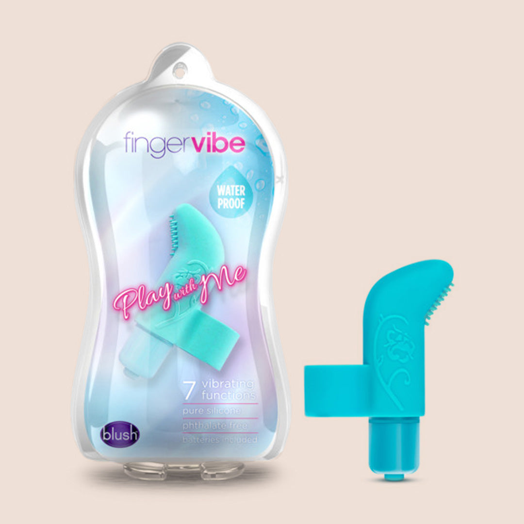 Play With Me Finger Vibe - Rechargeable Silicone Sleeve with Removable Bullet Vibrator for Couples | Waterproof & Body-Safe Adult Toy for Foreplay, Massage & Intimate Moments