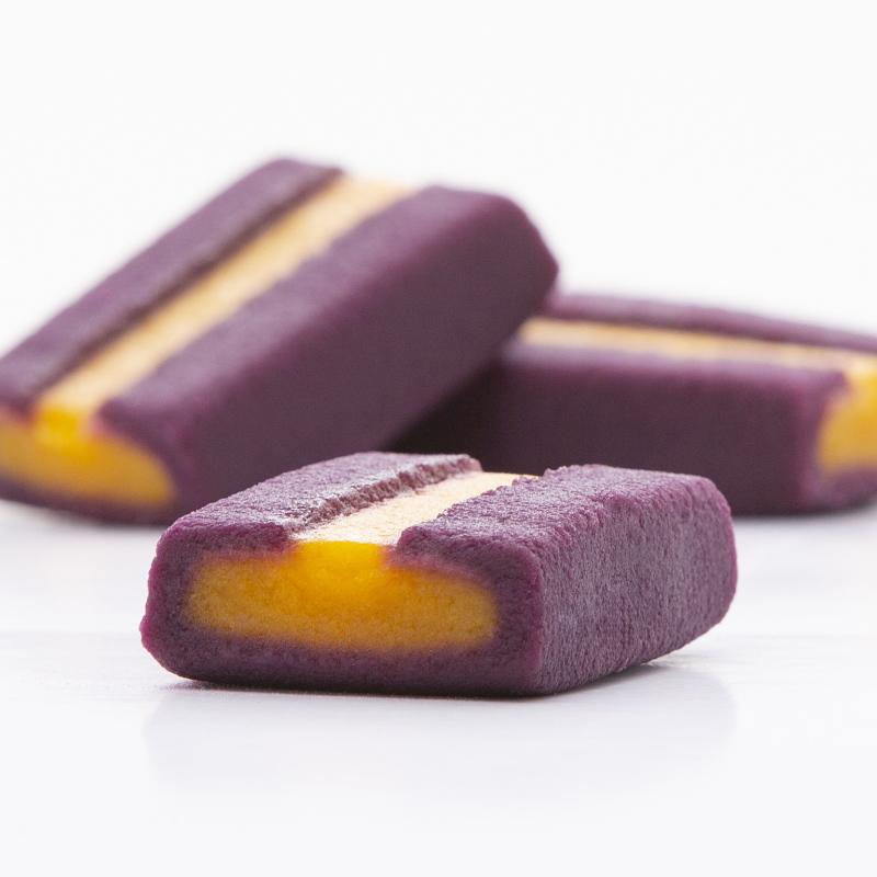 Okashi Goten Okinawan Gold & Purple Sweet Potato Bites - 6 Pieces - Authentic Japanese Snacks for Parties, Gifts & Healthy Snacking