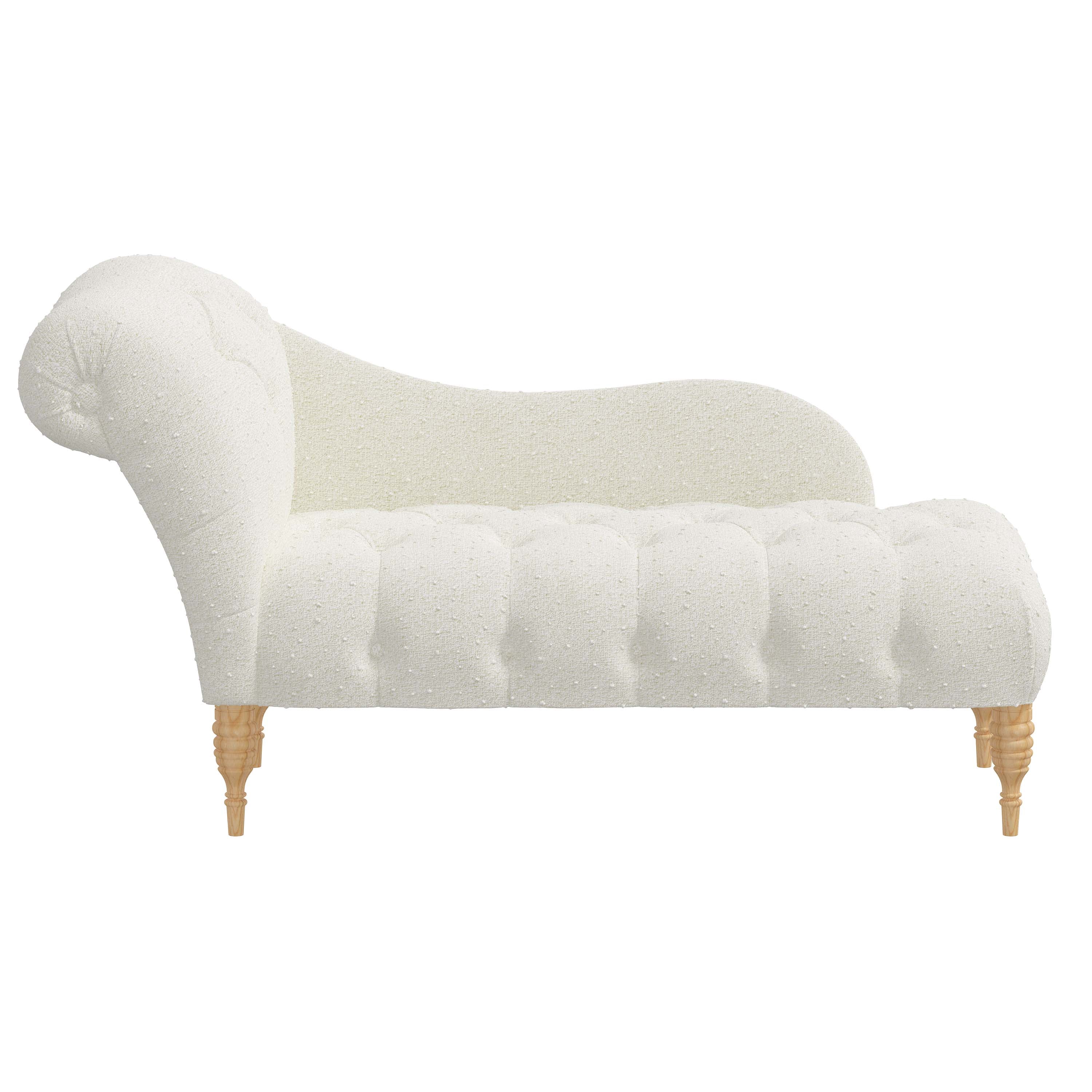 Rowen Chaise Lounge Chair - Modern Accent Furniture for Living Room, Bedroom & Patio - Stylish Upholstered Seating with Wooden Legs - Perfect for Relaxing, Reading & Decorating Your Home