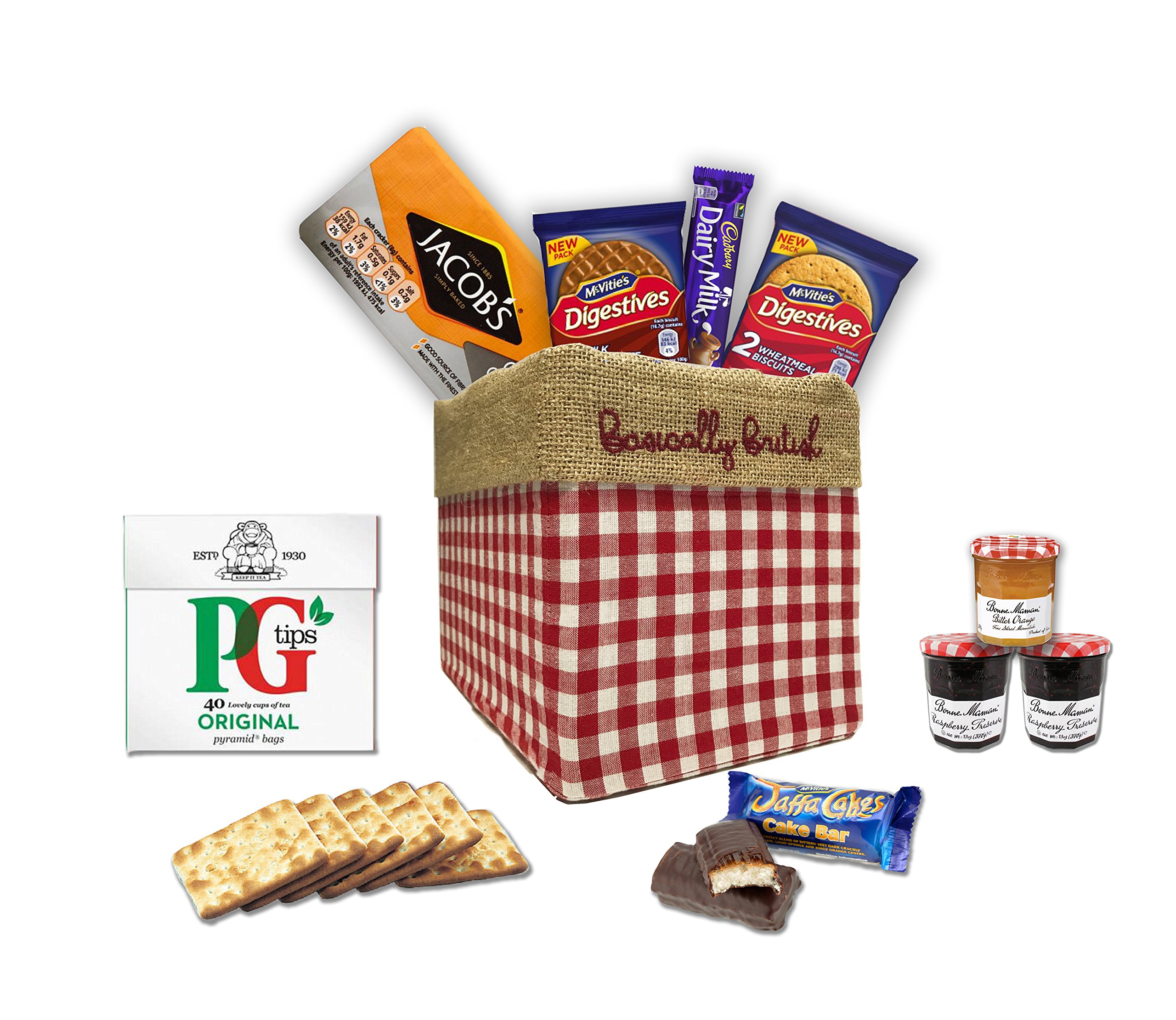 The Great British Gift Box by The Yummy Palette | Premium British Snacks Including Jacob's Crackers, Digestives, Cadbury Dairy Milk, Jaffa Cakes & Famous Tea Bags | Perfect for Holidays, Gifts & British Food Lovers