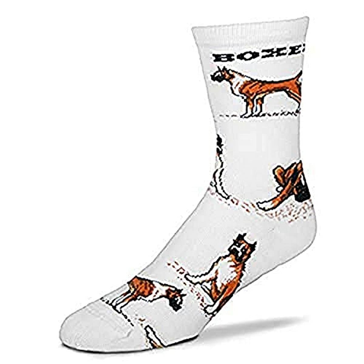 Boxer Poses Socks for Women - Size 6-10 - Comfortable & Stylish Crew Socks for Yoga, Workout & Everyday Wear