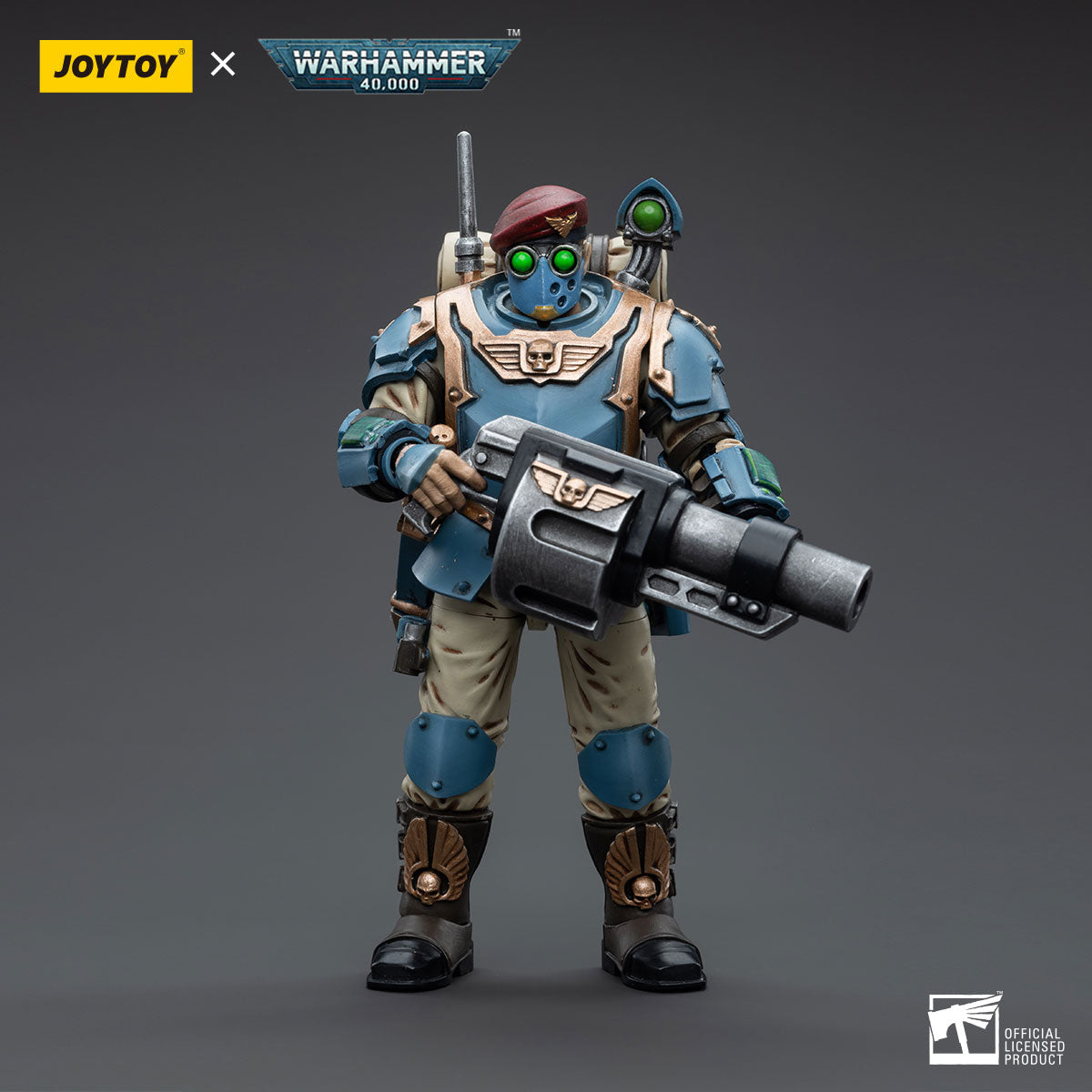 1/18 JOYTOY 3.75-inch Astra Militarum Tempestus Scions Command Squad Action Figure - 55th Kappic Eagles Set (5pcs) - Perfect for Warhammer 40K Collectors, Tabletop Gaming & Display