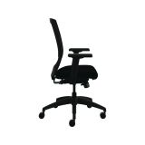 Allsteel® Quip Ergonomic Mesh Back Swivel Task Chair - Heavy Duty 300 lb Capacity, Adjustable Lumbar Support, Black Seat & Carbon Back - Perfect for Office, Home Workspace & Gaming Setup
