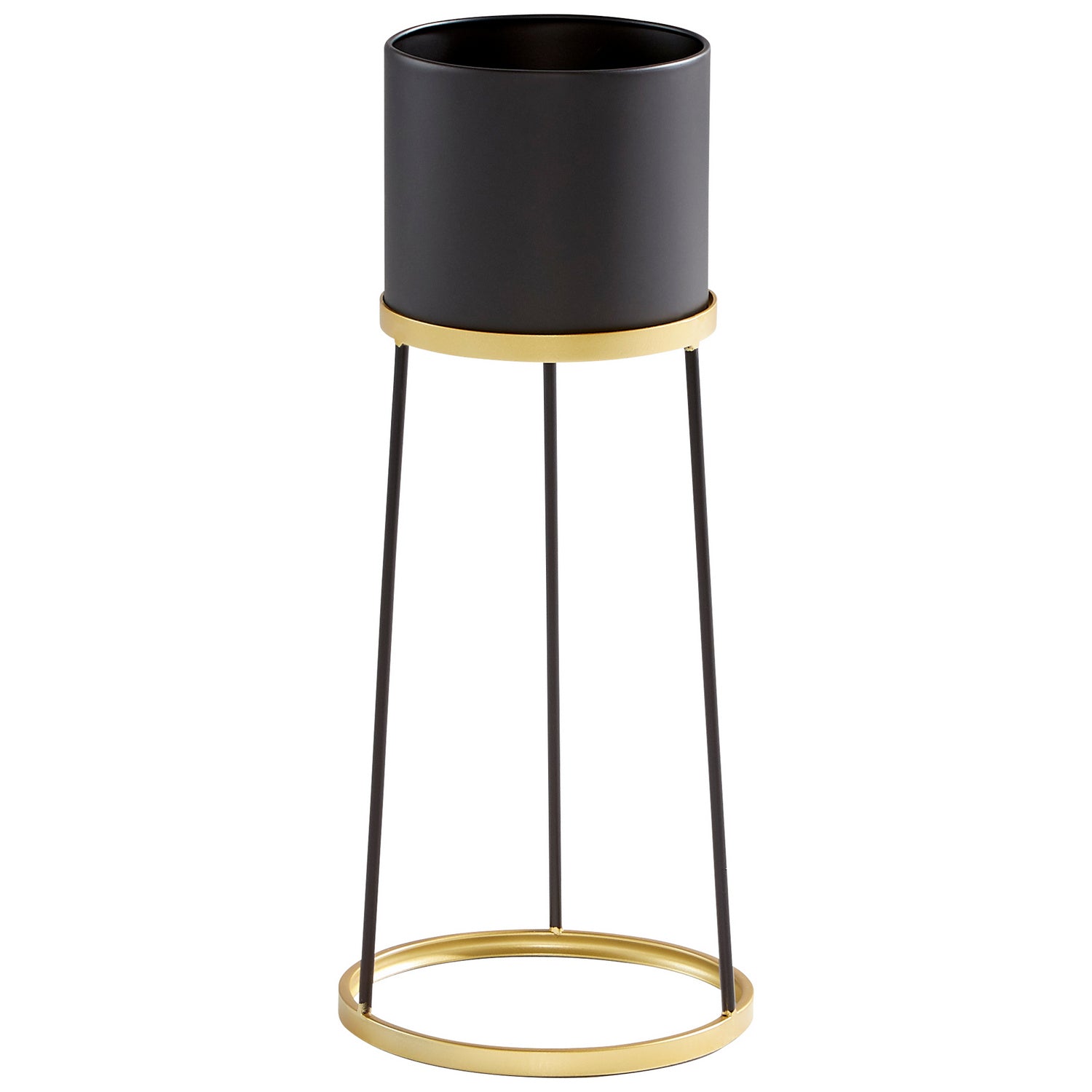 Cyan Design 11039 Liza Planter - Large Gold and Black Ceramic Flower Pot for Indoor Plants | Perfect for Home Decor, Living Room, Office & Garden