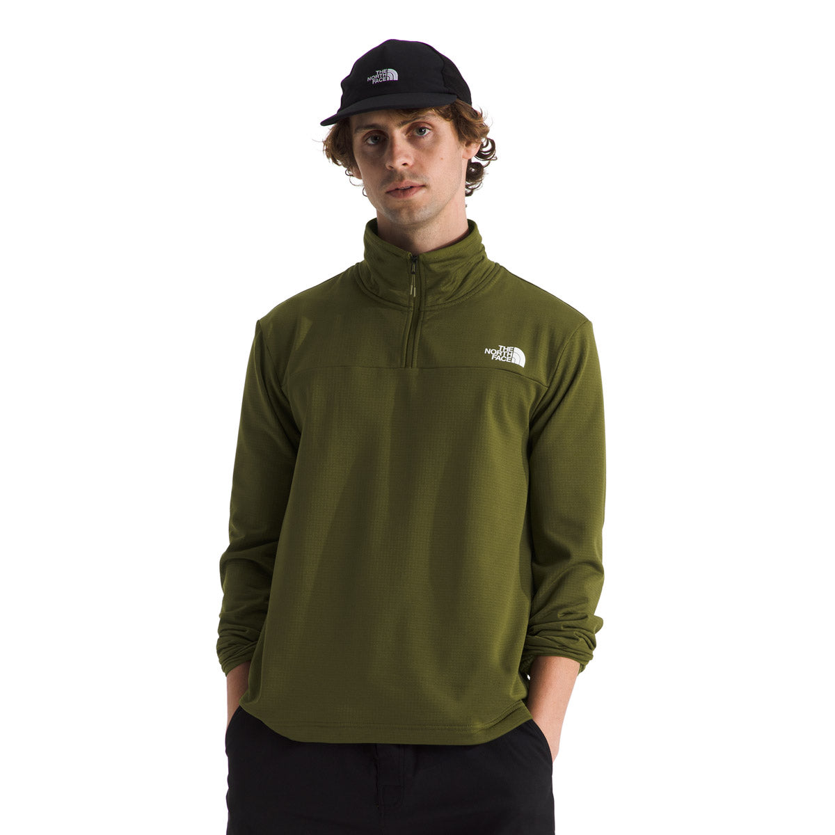 Men's Cedar Trail Grid Fleece ¼ Zip Pullover - Lightweight Outdoor Hiking & Camping Fleece Jacket for Men - Perfect for Fall, Winter & Cold Weather Activities
