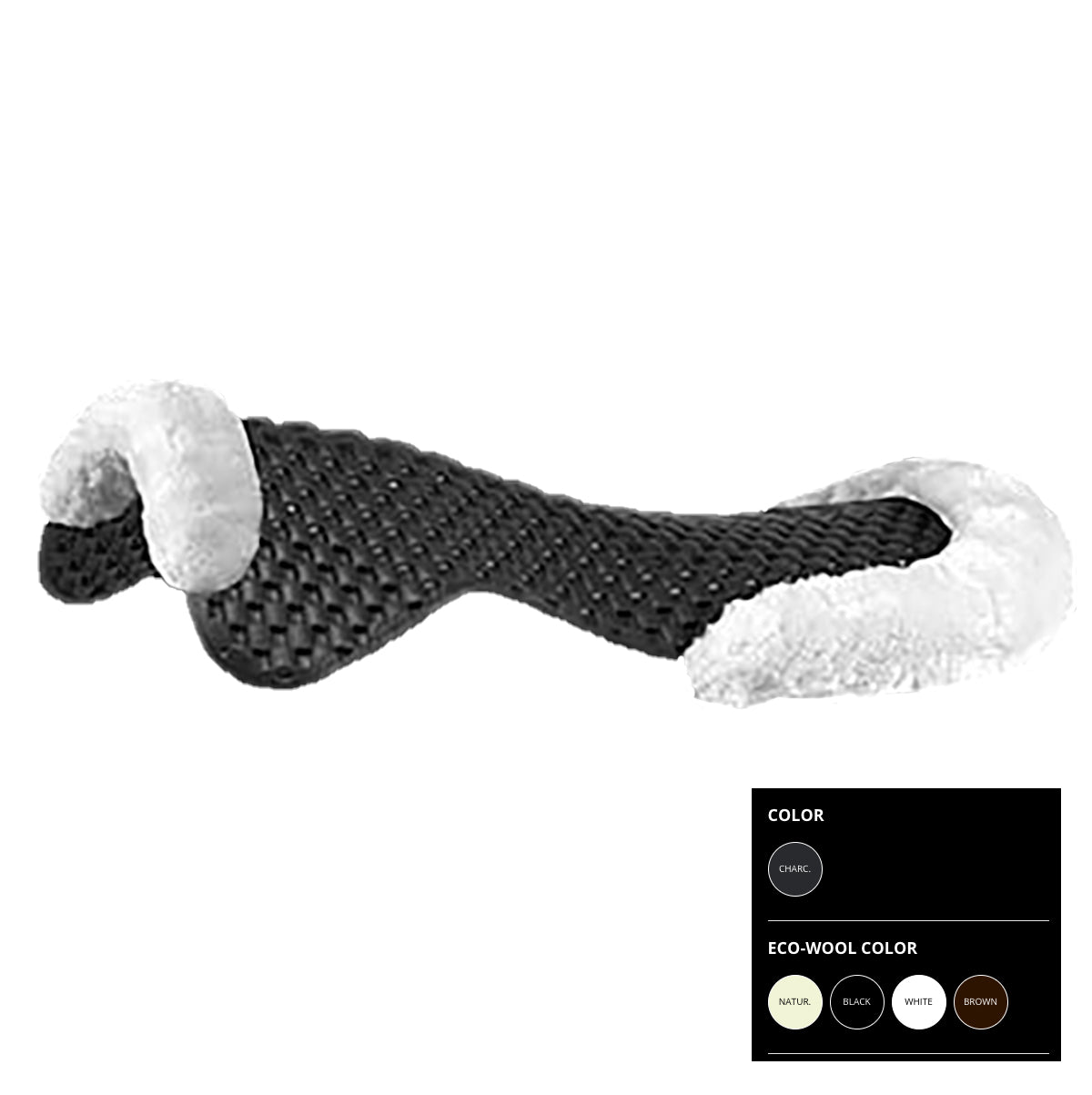 Acavallo Piuma Air Release Featherlight Cut-Out Eco Wool Saddle Pad - Lightweight & Breathable for Horse Riding, Dressage & Jumping