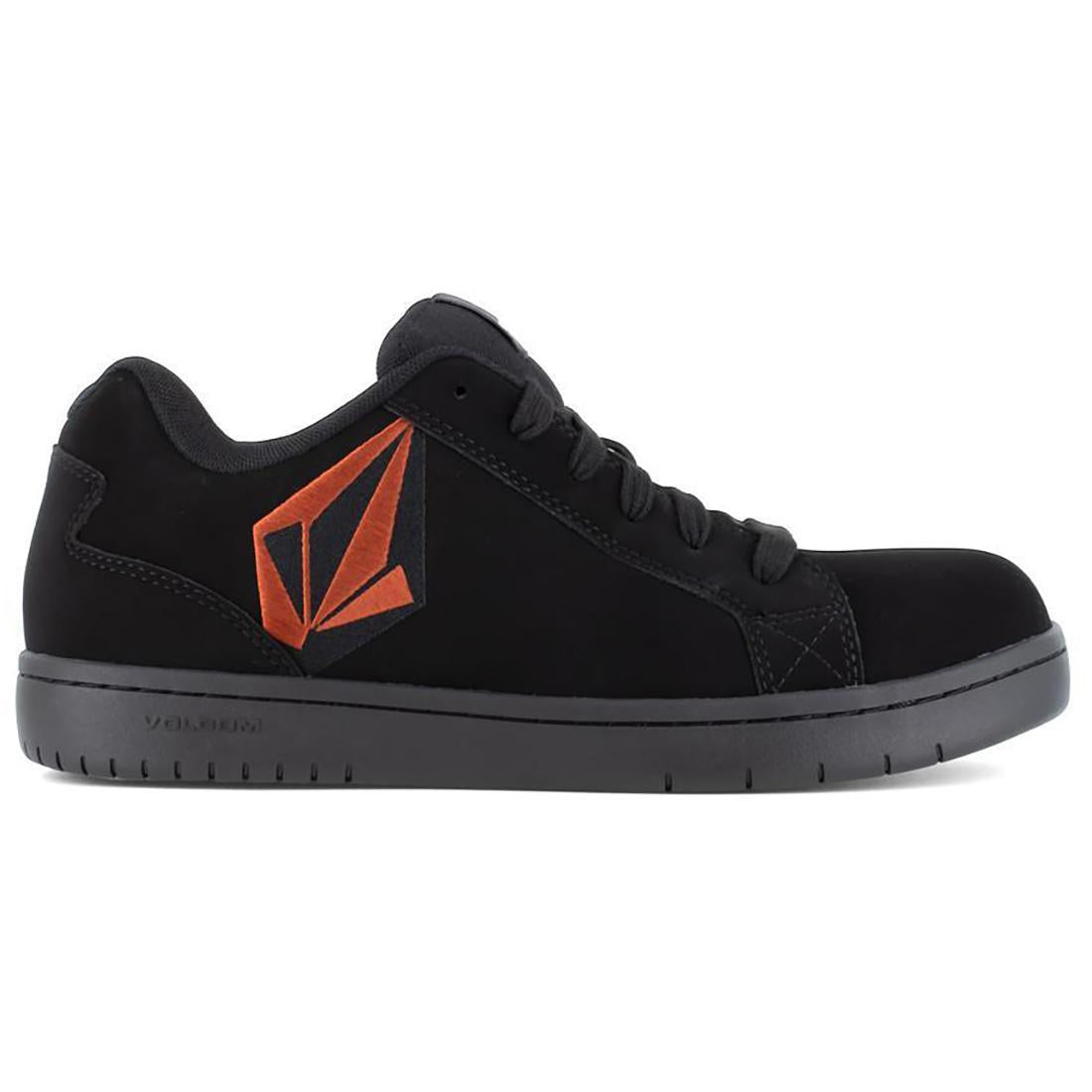 Slip Resistant Composite Toe Work Shoes for Men & Women - Black/Red Safety Boots for Construction, Warehouse & Industrial Use
