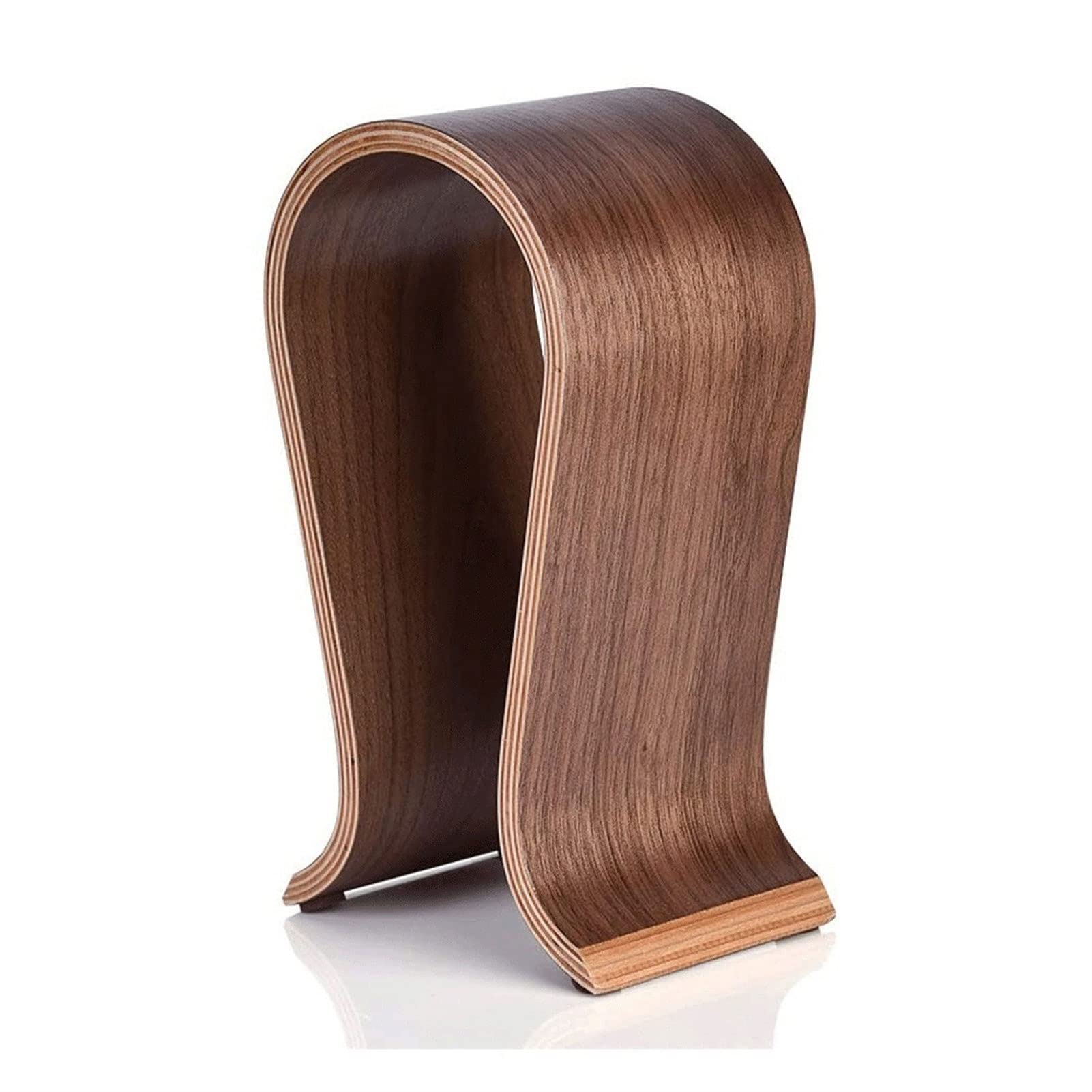 Premium Walnut Wood Gaming Headset Stand - Ergonomic Headphone Holder & Desk Organizer for Gamers, Streamers & Office Use - Perfect for Displaying Headsets, Reducing Clutter & Enhancing Workspace Aesthetics