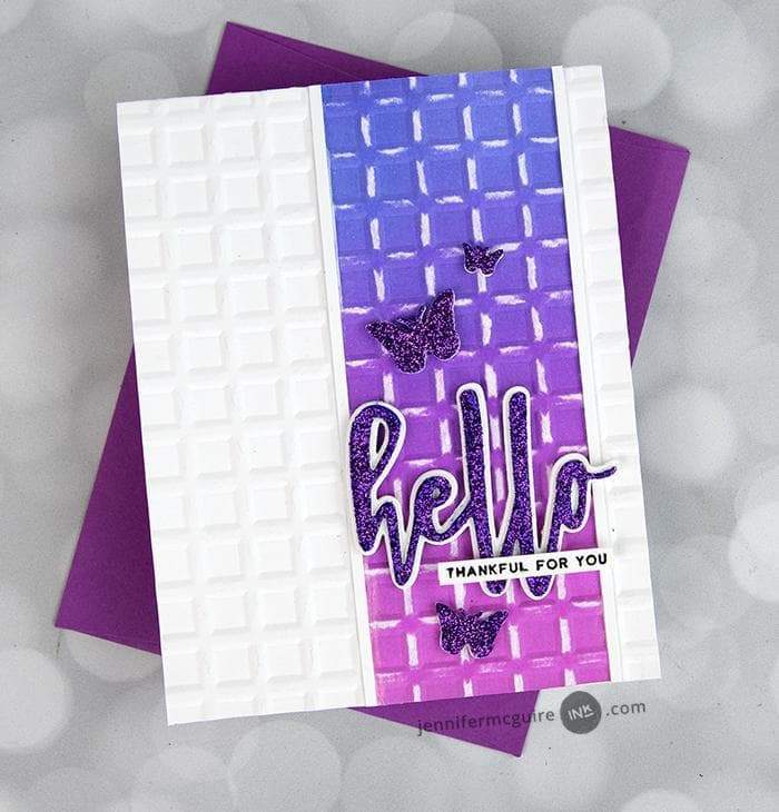 3D Embossing Folder with Rows of Squares - Perfect for Scrapbooking, Card Making, and DIY Paper Crafts