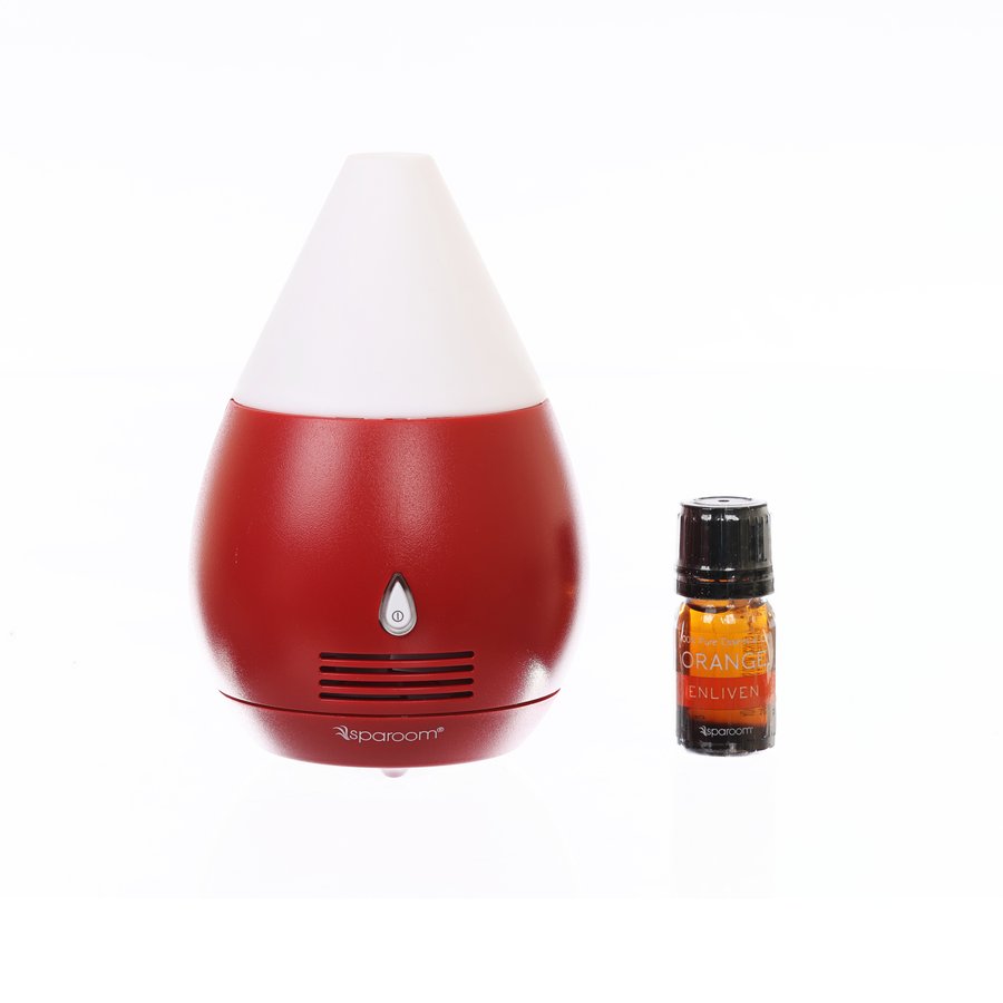 SPAROOM Aromatherapy Essential Oil & Diffuser Gift Set - Lavender, Peppermint, Eucalyptus - Perfect for Relaxation, Stress Relief & Home Spa