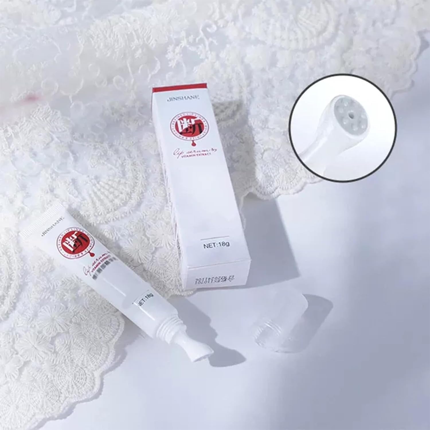 Jinshane Lip Serum & Balm - Natural Moisturizing Treatment for Dark Lips | Nourishing Essence to Remove Darkness & Hydrate | Perfect for Daily Lip Care & Nighttime Treatment (2 Pack)