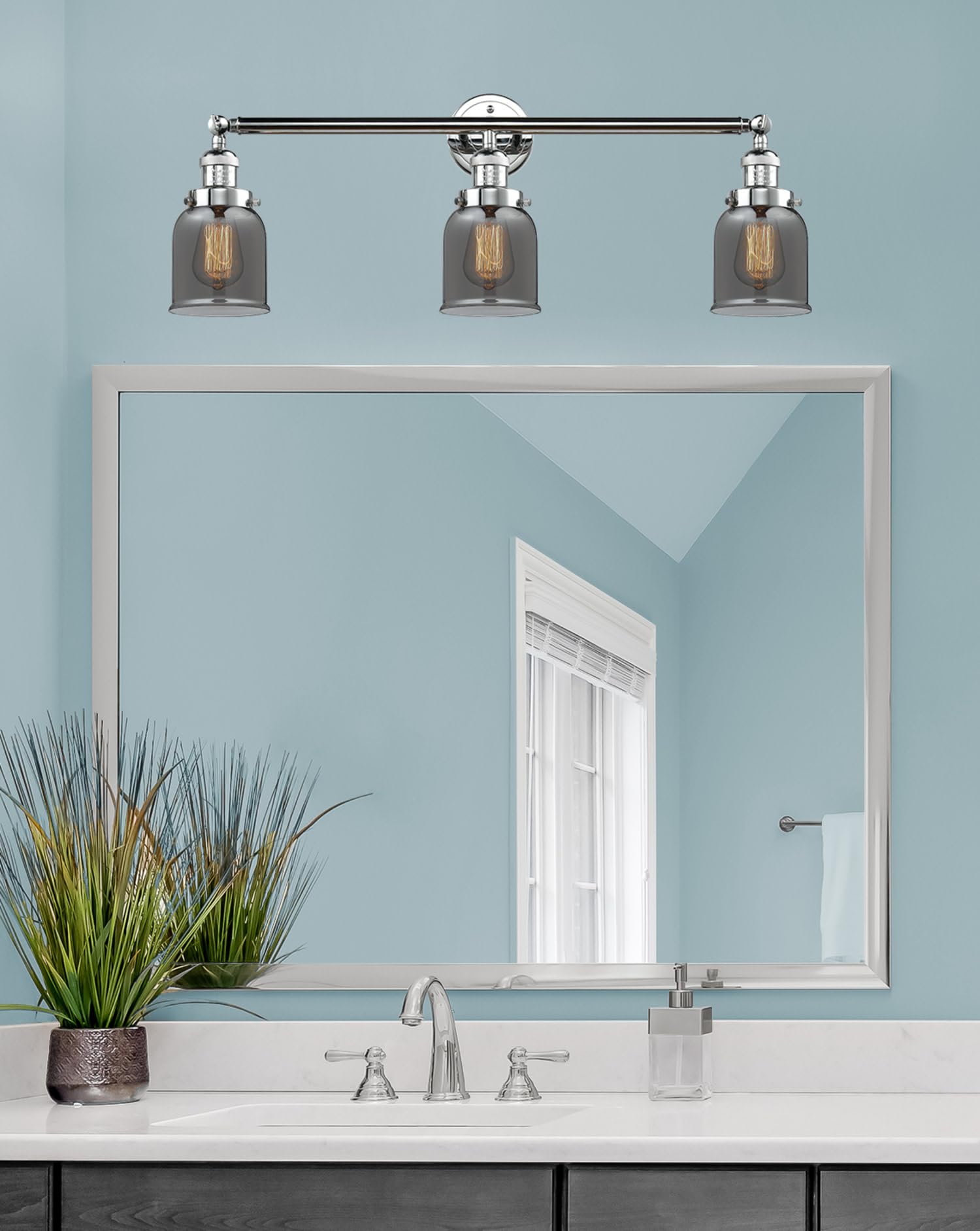 Innovations 205-OB-S-G52 3-Light Adjustable Bathroom Vanity Light Fixture in Oil Rubbed Bronze - Perfect for Modern Bathroom, Powder Room & Spa Decor