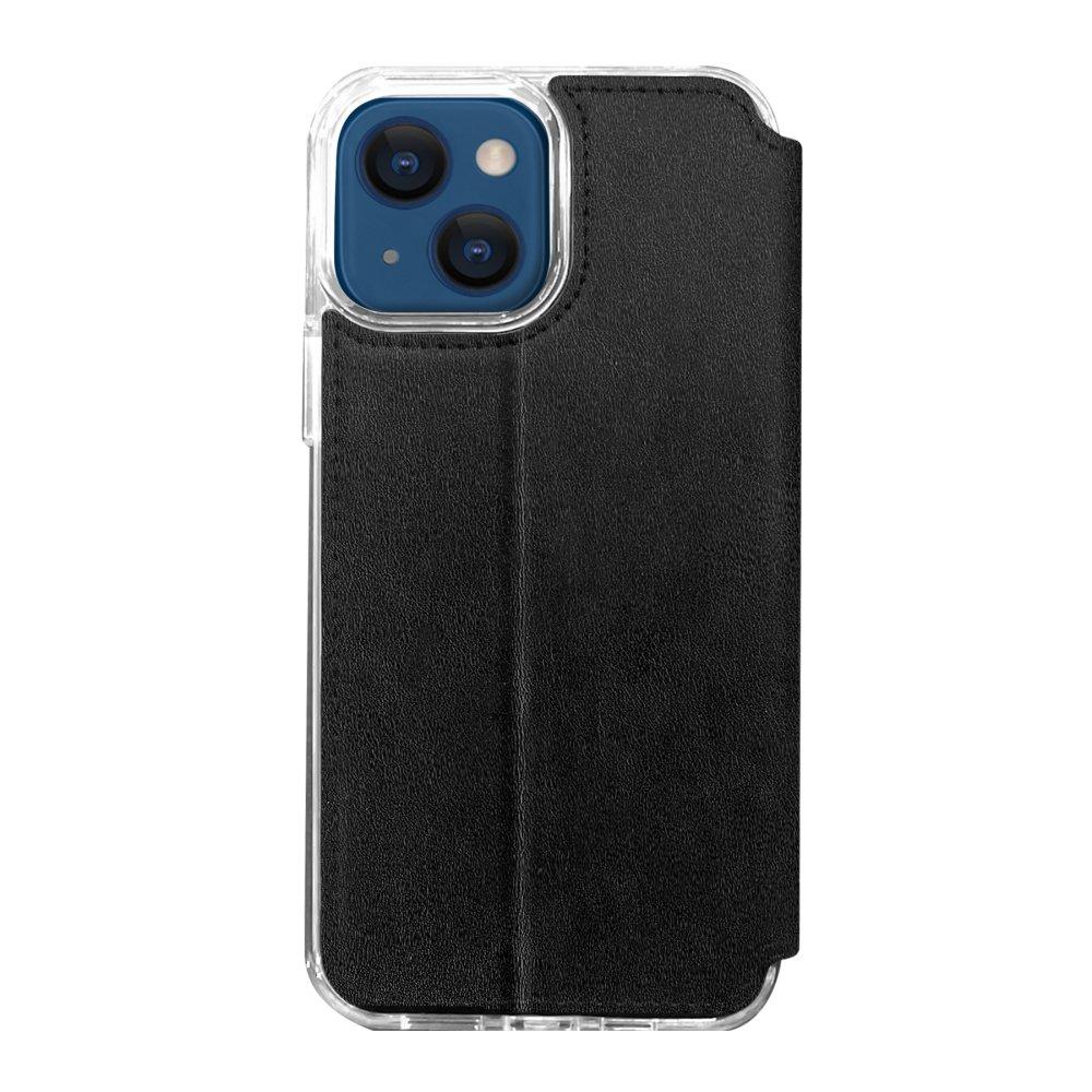 3sixT SlimFolio Leather Wallet Case for iPhone 13 - Ultra Thin Card Holder with RFID Protection (Black) | Perfect for Everyday Carry, Business & Travel