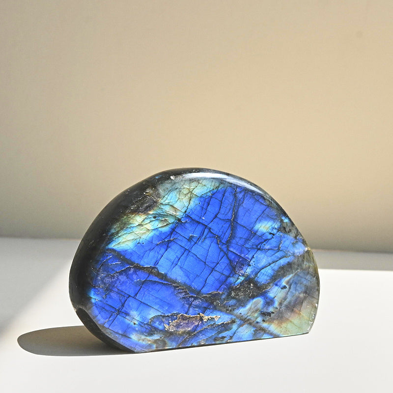 Natural Labradorite Free Form Polished Stone - Healing Crystal for Meditation, Home Decor & Jewelry Making | Spiritual Energy & Chakra Balancing