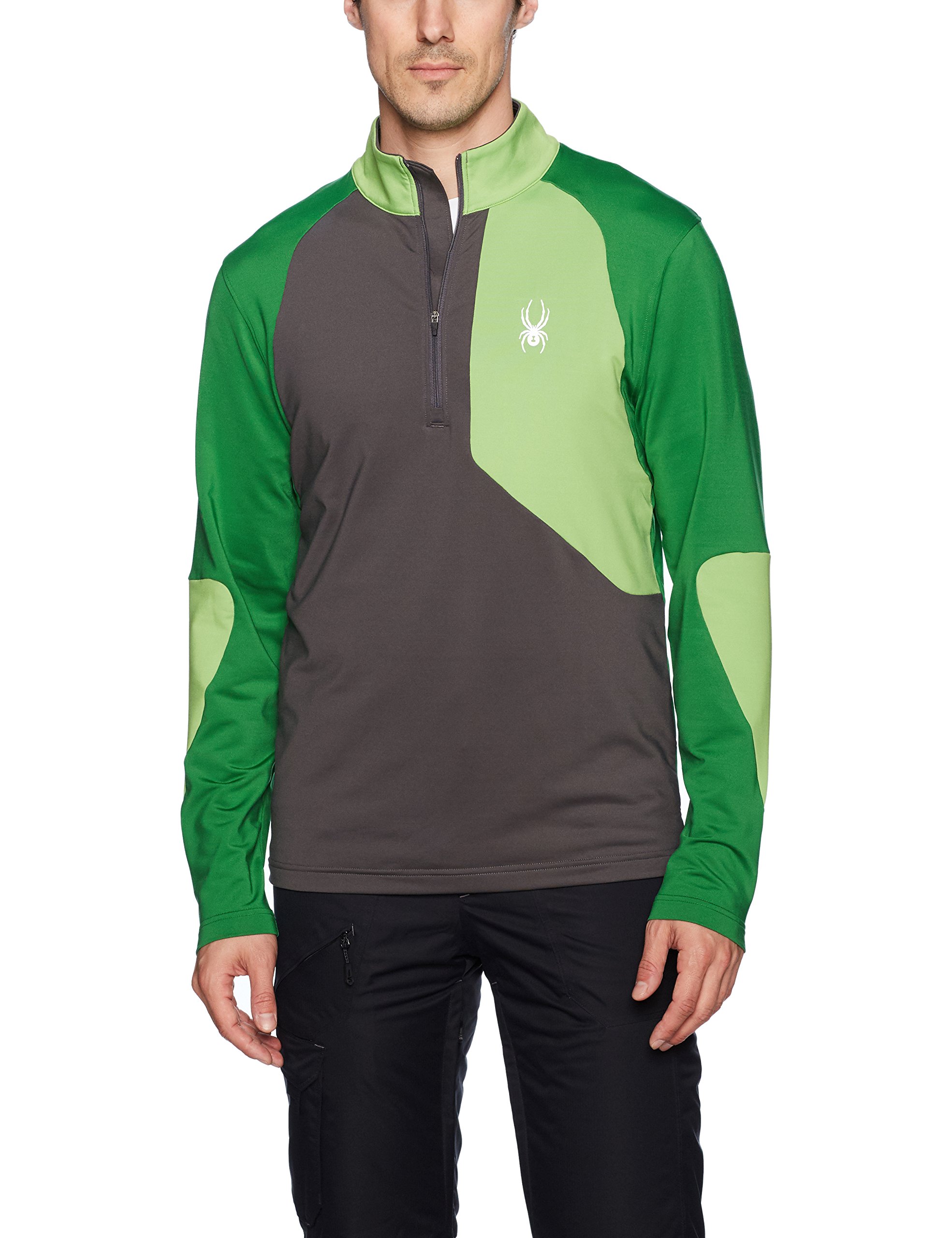 Spyder Men's Charger Thermastretch T-Neck - Thermal Base Layer for Skiing, Snowboarding & Winter Sports - Moisture-Wicking Performance Shirt for Cold Weather Activities