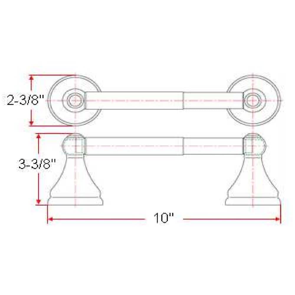 Design House 532887 Allante Modern Chrome Toilet Paper Holder - Bathroom Tissue Roll Stand for Home, Hotel & Office - Polished Chrome Finish for Stylish Décor