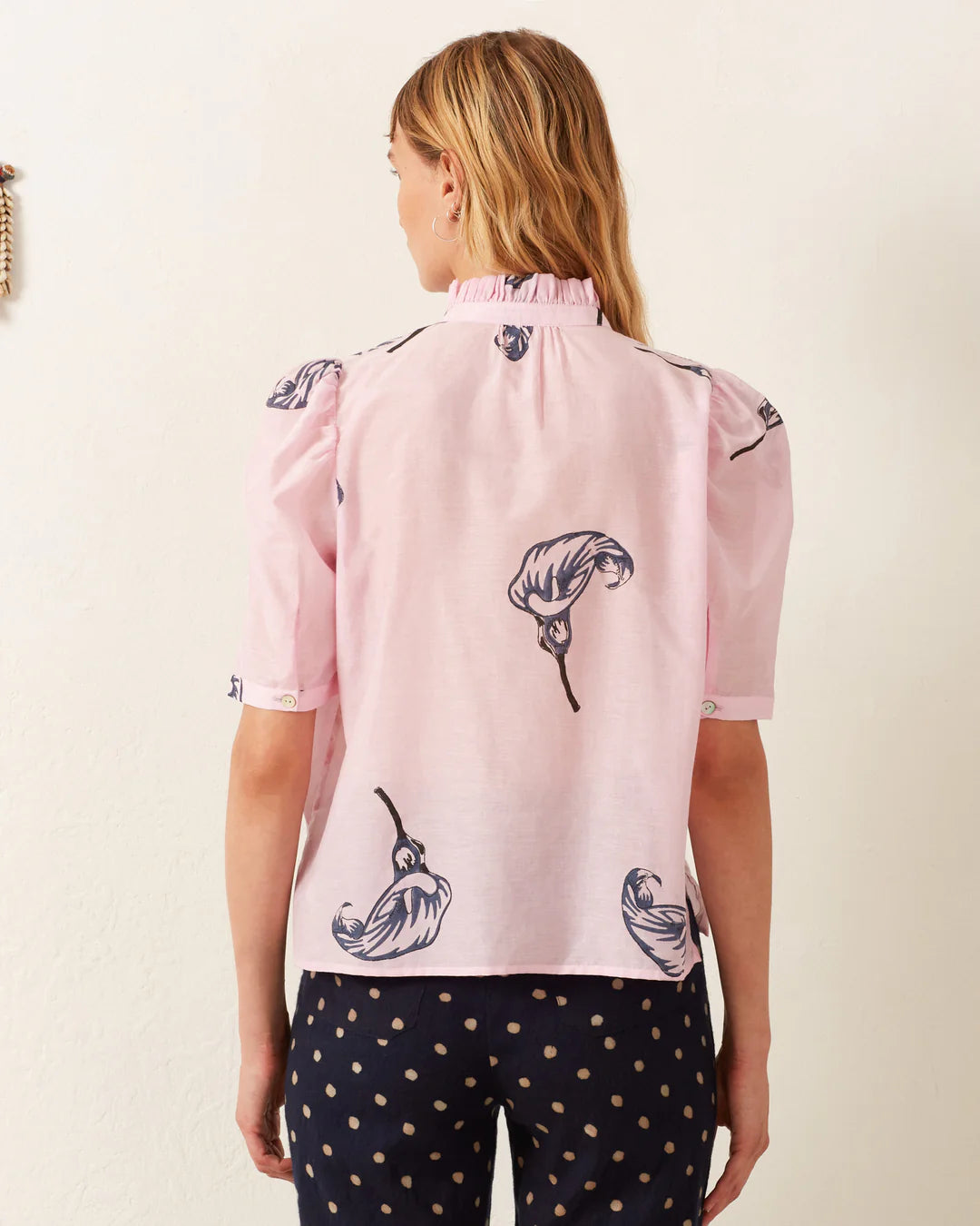 Alix Of Bohemia Winn Calla Lily Shirt - Elegant Floral Blouse for Women | Perfect for Casual Wear, Office Outfits & Special Occasions