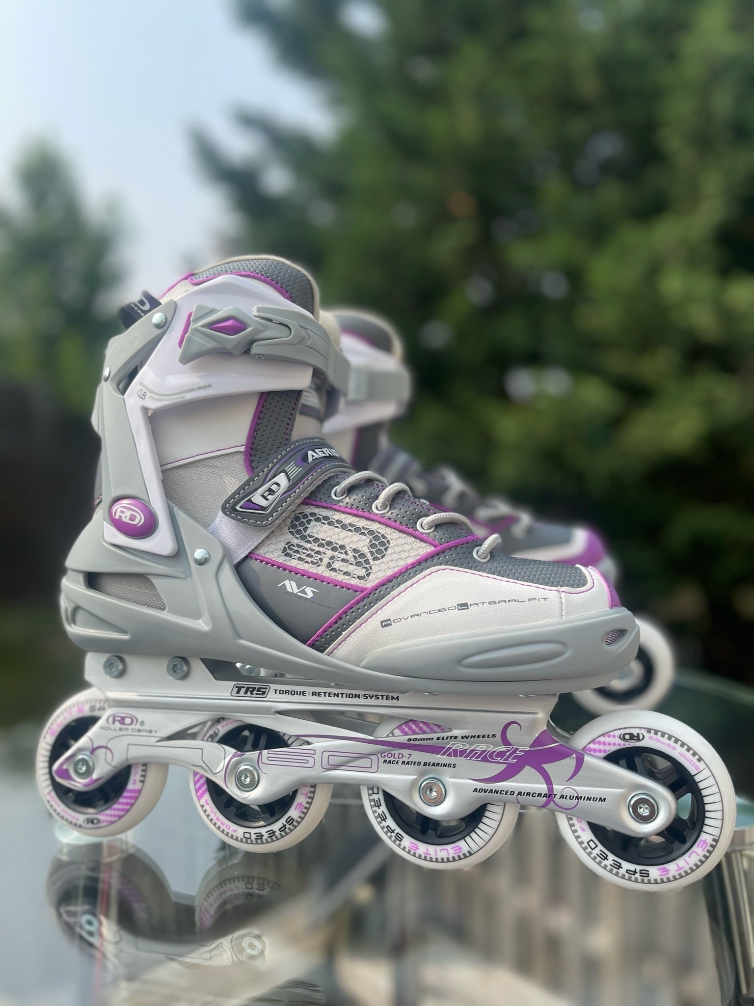 Women's Roller Derby Skates Aerio Q 60i - High-Performance Quad Skates for Speed, Agility & Derby Training | Perfect for Roller Derby Competitions, Outdoor Skating & Fitness Workouts