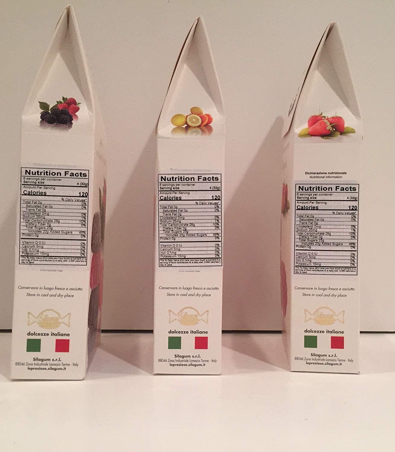 Premium Italian Fruit Jelly Sweets - Assorted 3 Flavors: Orange Lemon, Berry Raspberry & Strawberry | Gourmet Candy Gift | Made in Italy | Perfect for Parties, Gifts & Dessert Toppings