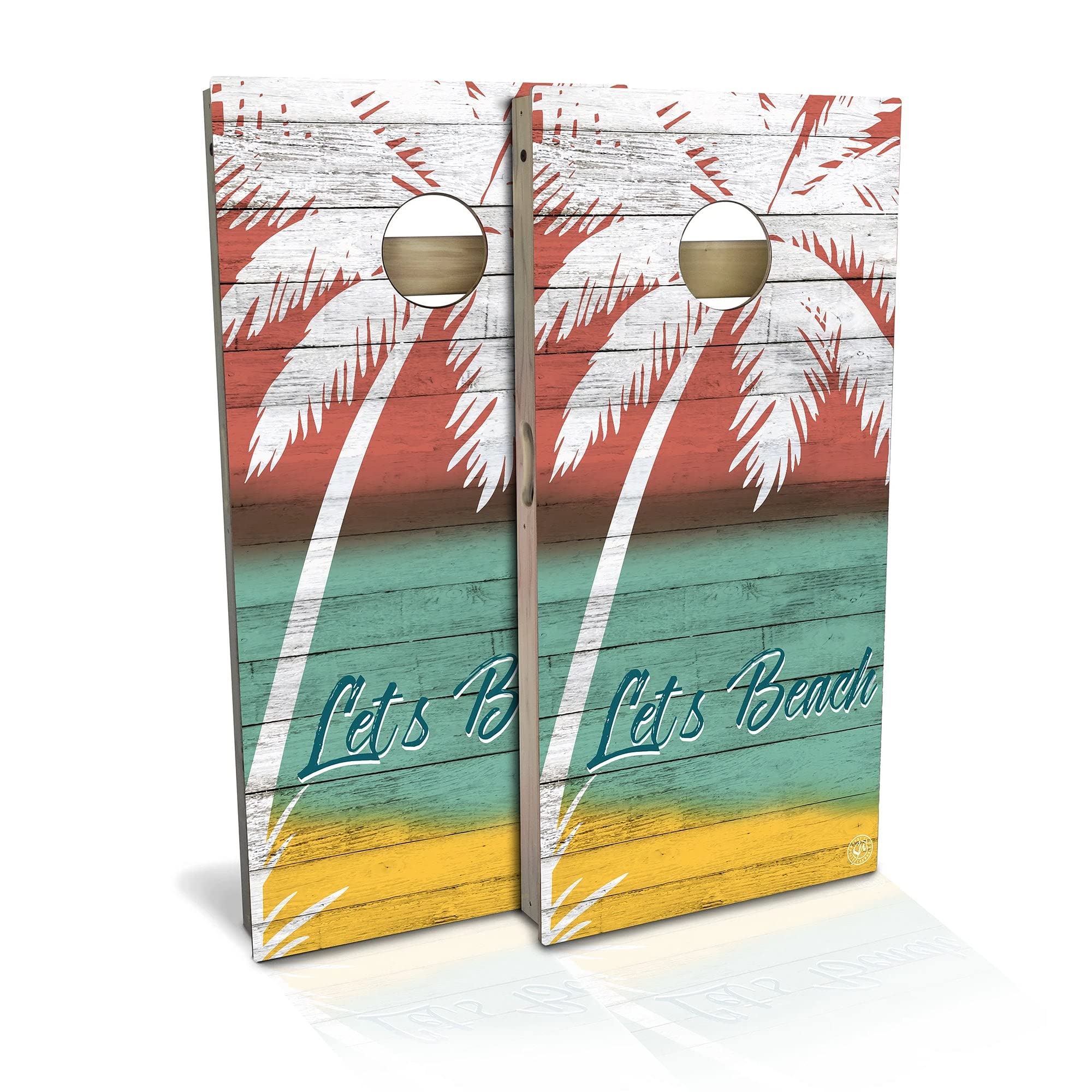Premium Beach Cornhole Board Set - 2 Boards, 8 Bags & Accessories - Outdoor Lawn Game for Backyard, Tailgating & Beach Parties - Multiple Sizes Available