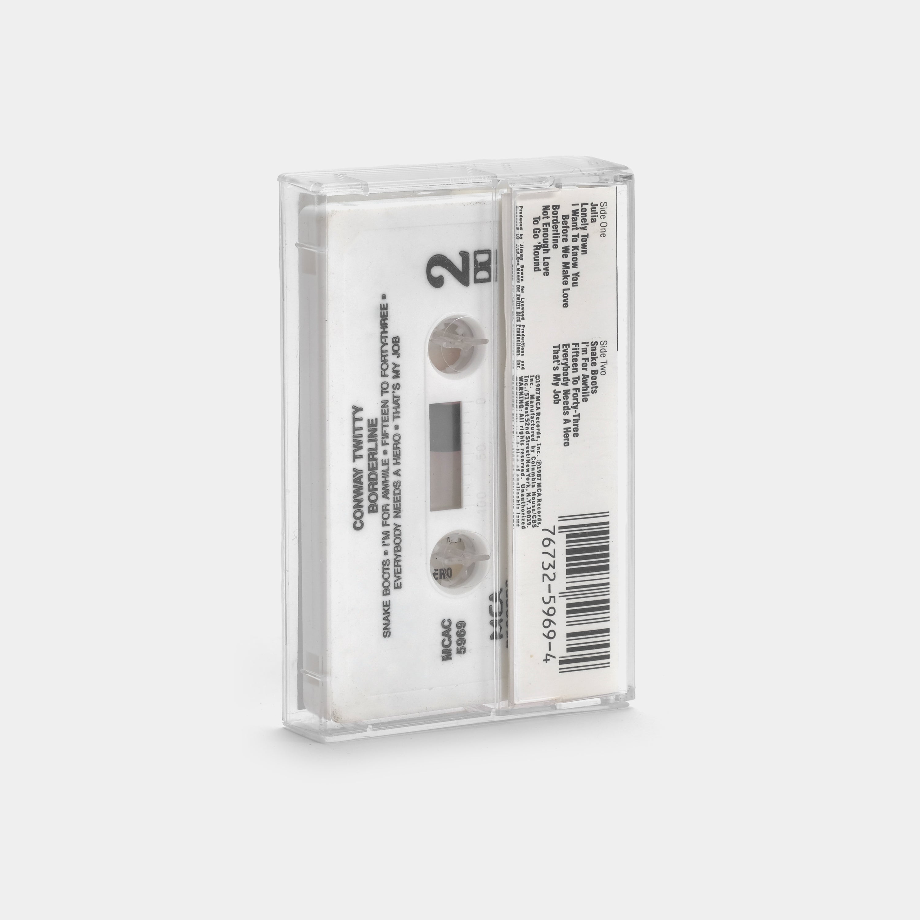 Conway Twitty Borderline Cassette Tape - Vintage Country Music Collectible for Home & Car Audio Playback