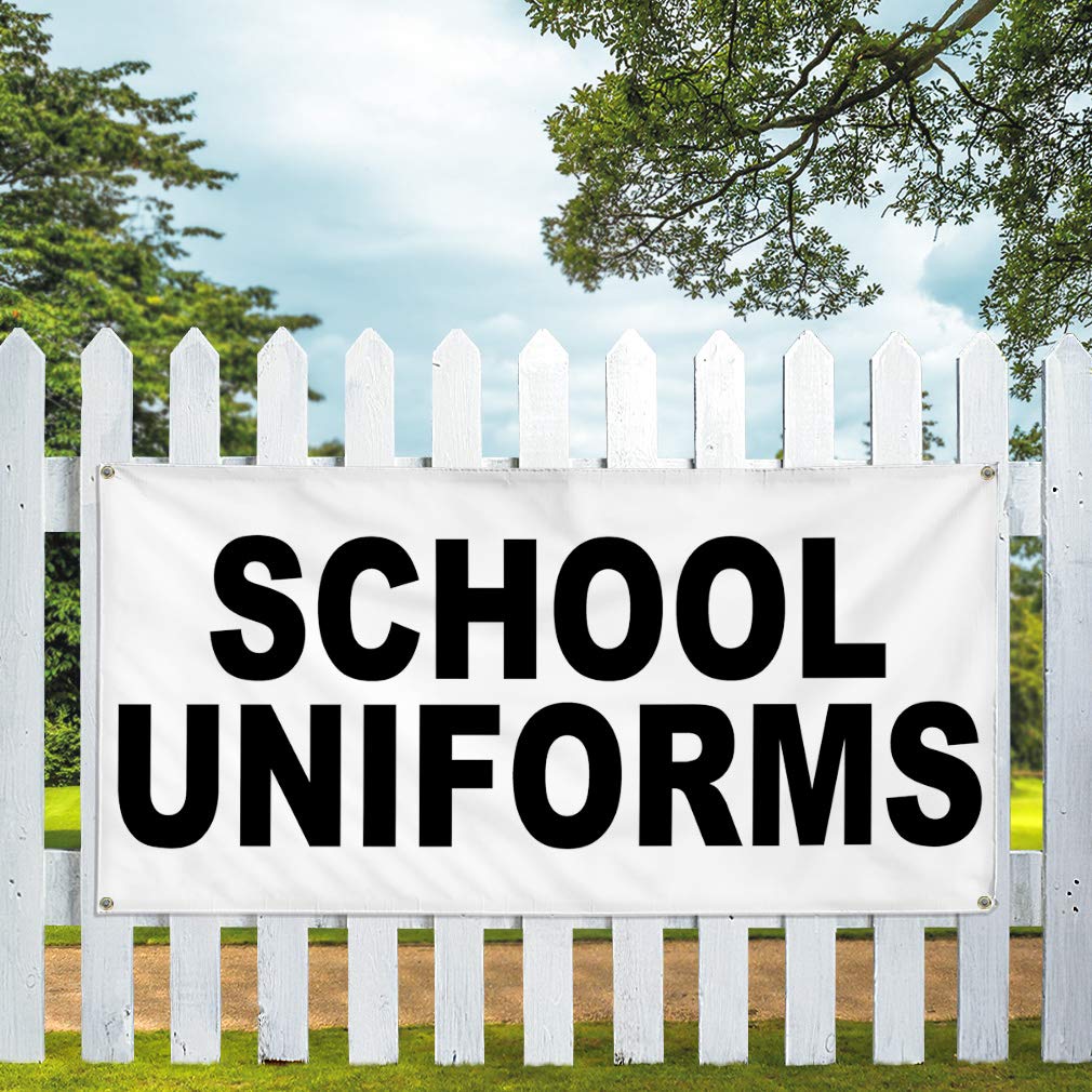 Durable Vinyl Banner 60x144 Inches - Weatherproof, Heavy-Duty with 10 Grommets for School Uniforms, Education, Industrial & Outdoor Yard Signs | Perfect for Events, Advertising & Business Promotion