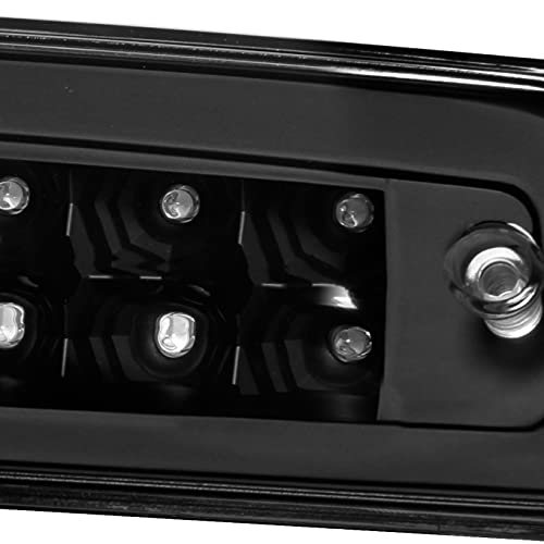 AKKON Black LED Tail Lights + 3rd Brake Light Set for 2009-2018 Dodge Ram 1500 2500 3500 - Left & Right Replacement - Enhanced Visibility & Safety for Night Driving & Towing