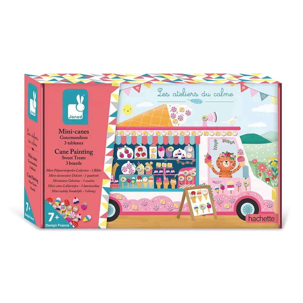 Janod Sweet Treats Craft Kit for Kids - DIY Dessert Making Kit with 6 Fun Activities - Perfect for Birthday Parties & Creative Play