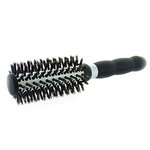 Premium 100% Boar Bristle Ceramic Vented Hair Brush - Small 3.7oz for Smoothing & Detangling - Perfect for Thick Hair, Curly Hair & Scalp Massage at Home or Salon