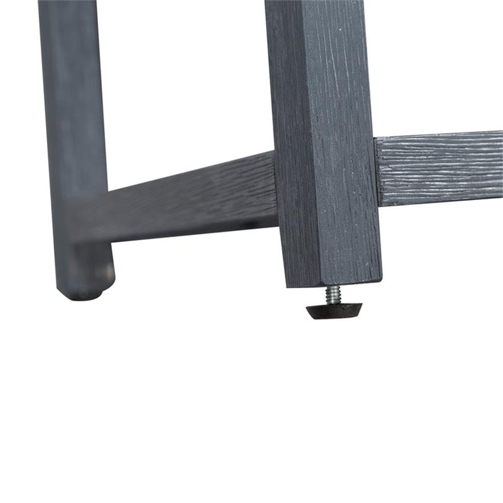 Liberty Furniture Industries Midnight 1 Shelf Accent Table - Modern Side Table for Living Room, Bedroom & Office - Compact End Table with Storage Shelf for Small Spaces