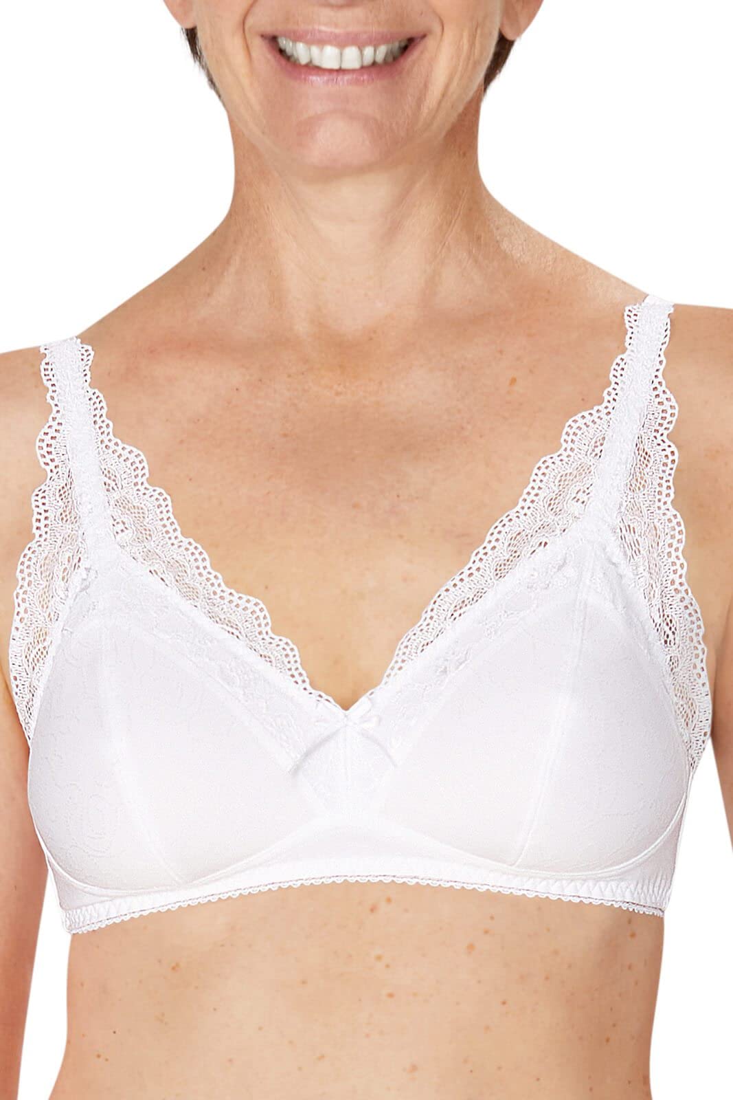 Amoena Women's Amanda Wire-Free Bustier Post-Surgery Bra - Comfortable Support for Mastectomy & Lumpectomy Recovery | Ideal for Everyday Wear & Active Lifestyles