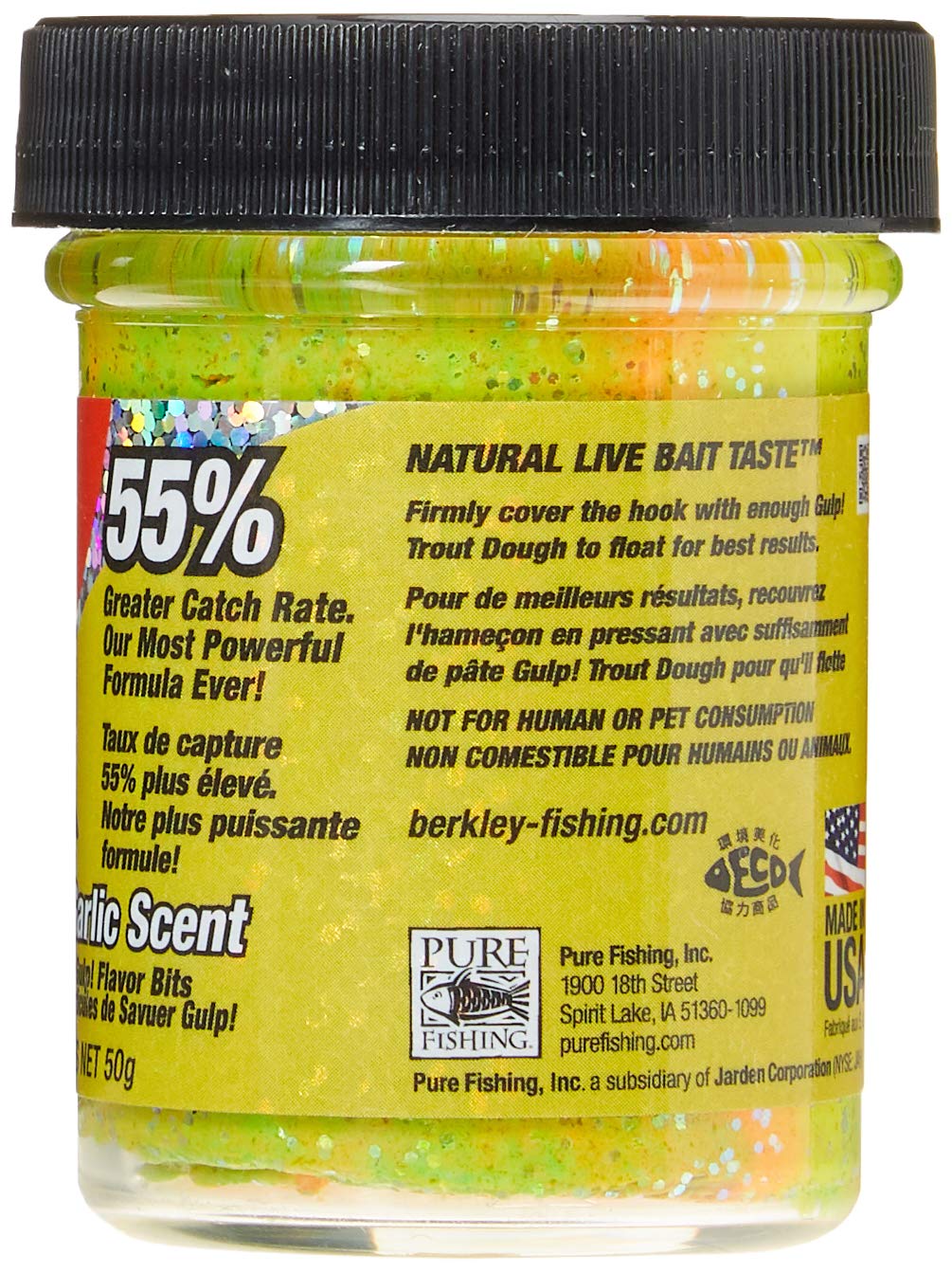 Berkley Gulp! Trout Dough Fishing Bait - Rainbow Candy Scented Soft Bait for Freshwater & Saltwater Fishing - Perfect for Trout, Bass, and Walleye - Great for Lakes, Rivers, and Streams