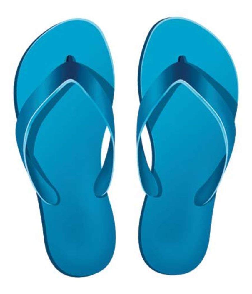 **Men's Comfortable Flip Flops - Non-Slip Beach Sandals for Swimming Pool & Outdoor Use - Porcelain Mosaic Design (10