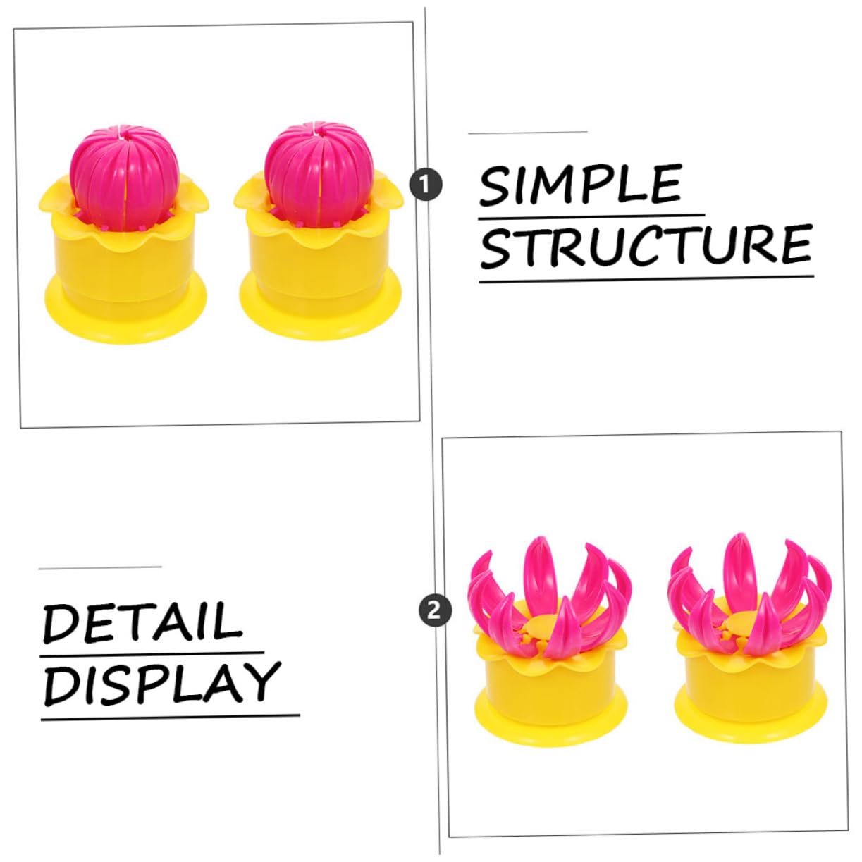 HEMOTON 4-Piece Buns Shaping Molds - Bao Maker, Momo Maker, Dumpling Molder - DIY Dim Sum & Meat Bun Making Kit - Plastic Kitchen Utensils for Asian Cooking | Perfect for Home Chefs & Dumpling Lovers