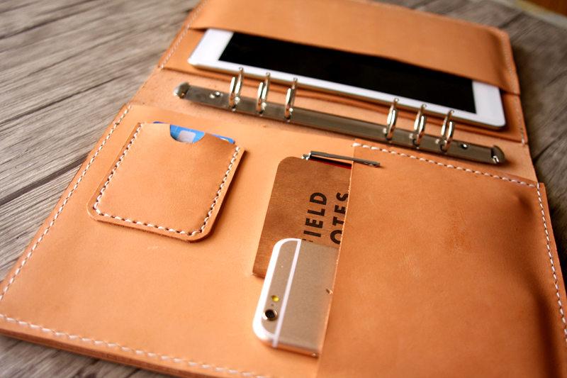 Premium Vegan Leather Executive Portfolio - Personalized Engraved Business Folder for Professionals, Meetings & Corporate Gifts