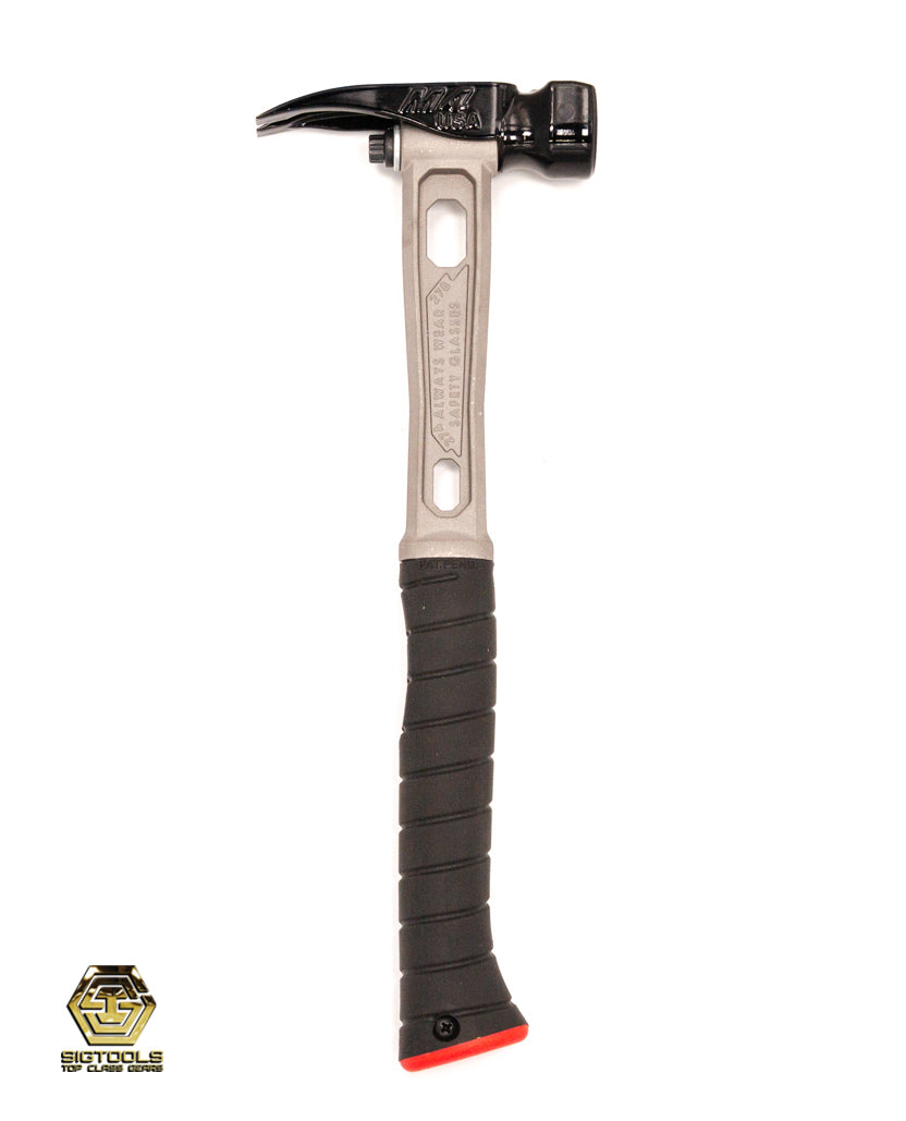M4 Titanium Handle 12oz Dimple Steel Head Finish Hammer - Professional Construction Tool for Carpentry, Metalworking & DIY Projects