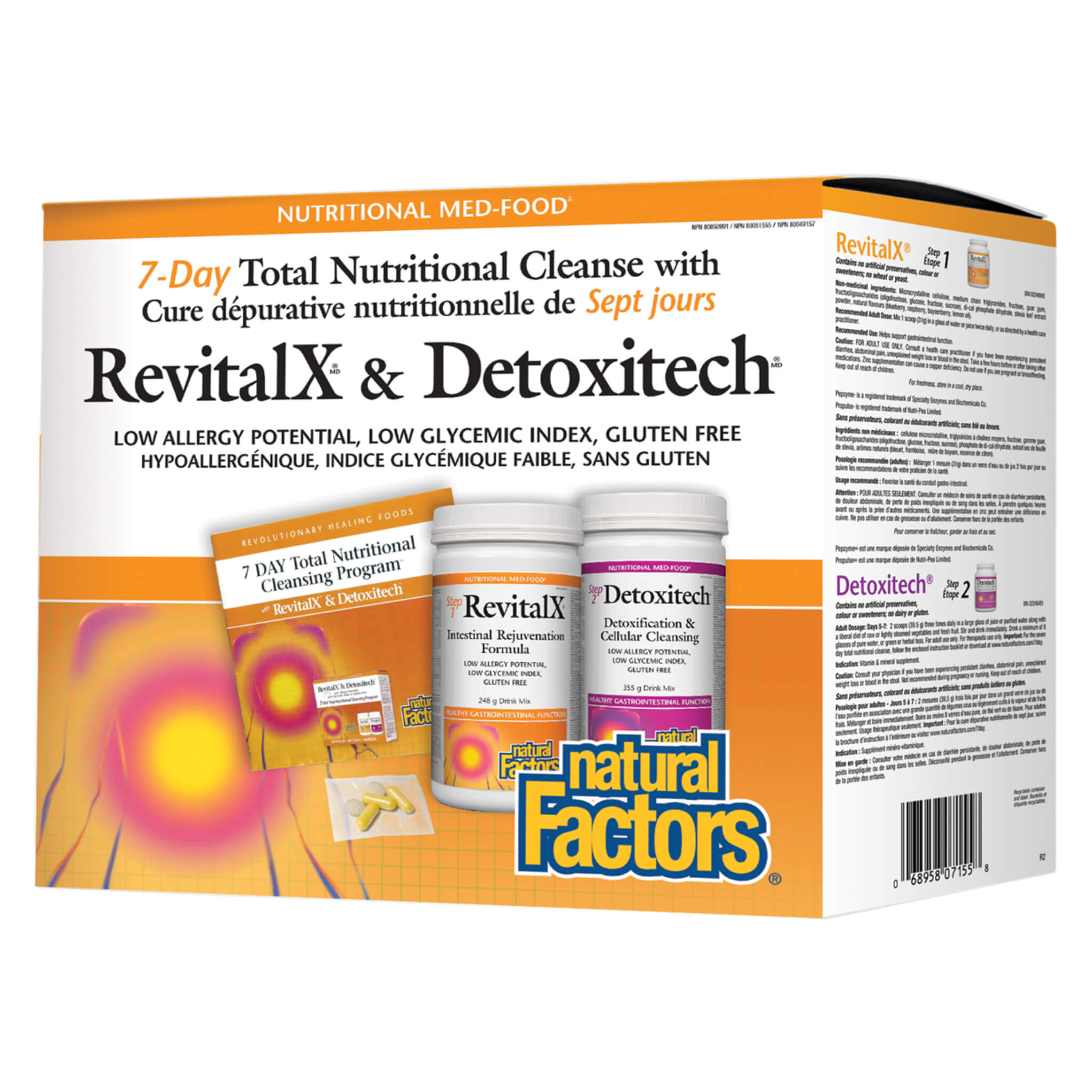 RevitalX & Detoxitech 7-Day Total Body Cleanse & Detox Program - Nutritional Supplement for Gut Health & Weight Management | Perfect for Post-Holiday Reset & Wellness Routine