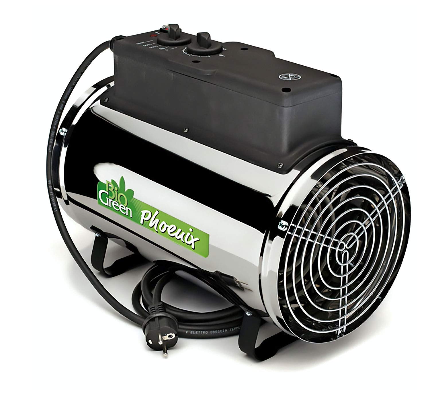 PHX 2.8/US Phoenix Greenhouse Heater 220-240V - 9553 BTU Stainless Steel Electric Heater for Greenhouse, Shed, Garage - Frost Detection & Energy Efficient - Perfect for Winter Plant Protection & Workspace Heating