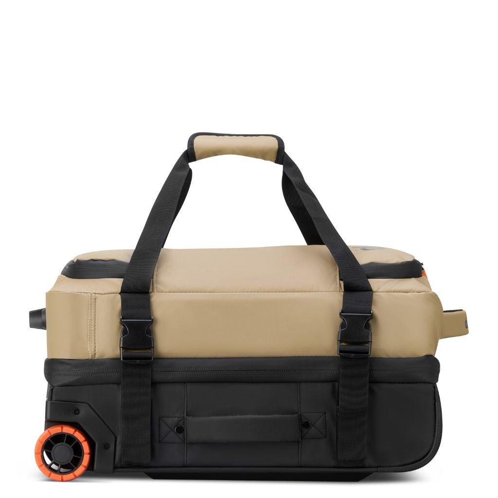 Jeep 55cm 2-Wheel All-Terrain Rolling Duffle Bag for Travel & Outdoor Adventures - Warm Sand Color | Perfect for Camping, Road Trips & Airplane Carry-On