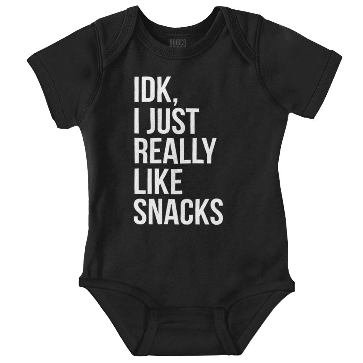 Funny Baby Romper 'I Just Really Like Snacks' - Cute Unisex Infant Bodysuit for Boys & Girls | Perfect for Playdates, Photo Shoots & Everyday Wear