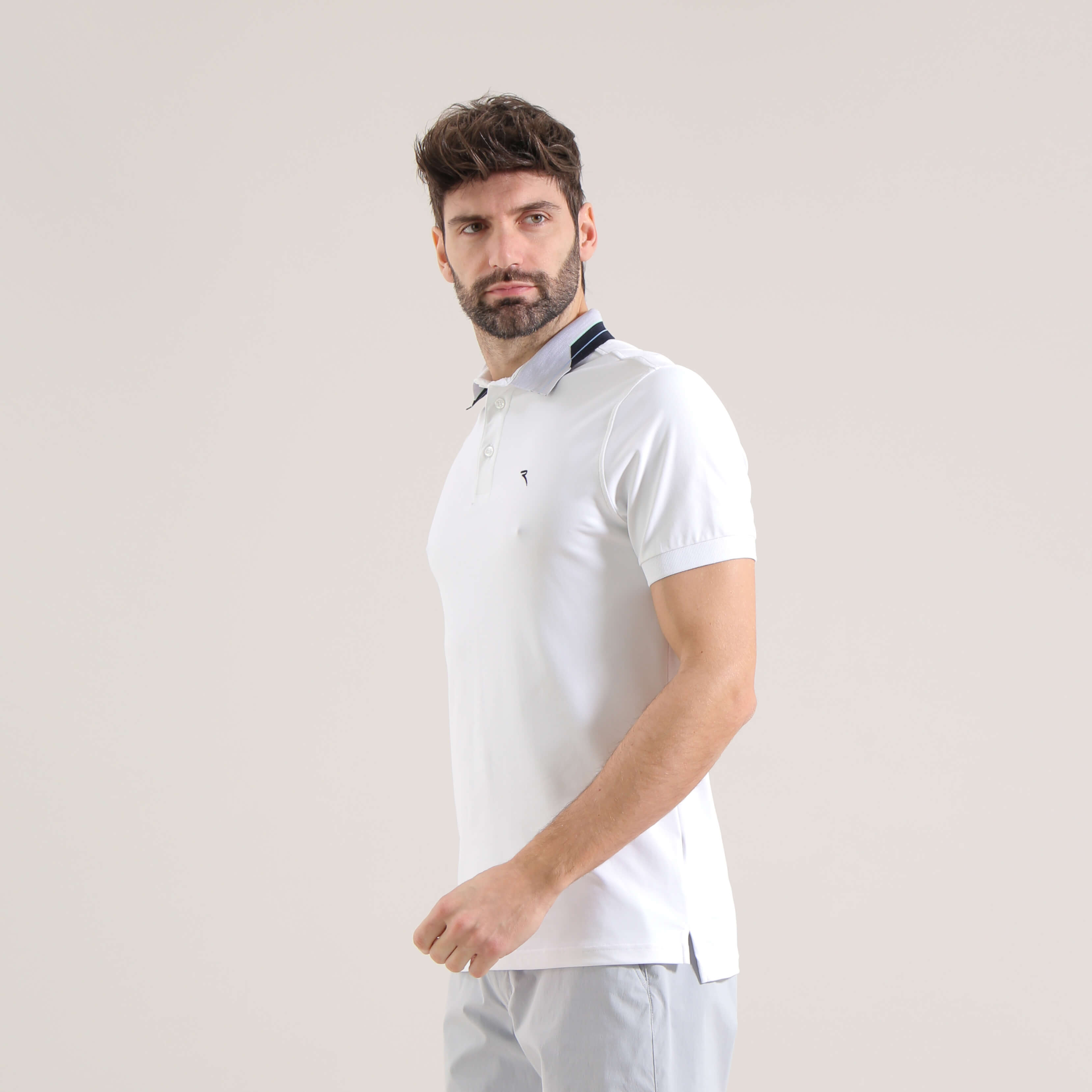 ADEMAS Men's DRY MATIC® Stretch Pique Polo Shirt - Moisture Wicking, Breathable, Quick Dry - Final Sale - Perfect for Golf, Business Casual & Outdoor Activities