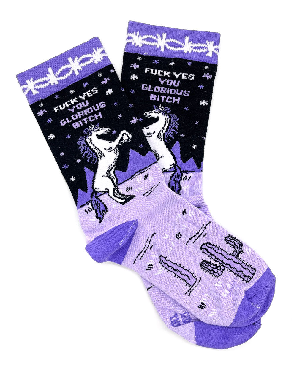 You Glorious Bitch Unicorn Socks - Fun & Sassy Novelty Socks for Women - Perfect for Gifts, Parties & Confidence Boost