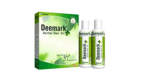 DEEMARK Herbal Hair Growth Oil - Anti Dandruff Treatment for Healthy Scalp & Stronger Hair | Natural Remedy for Thinning Hair, Split Ends & Hair Loss | Perfect for Daily Hair Care & Scalp Massage