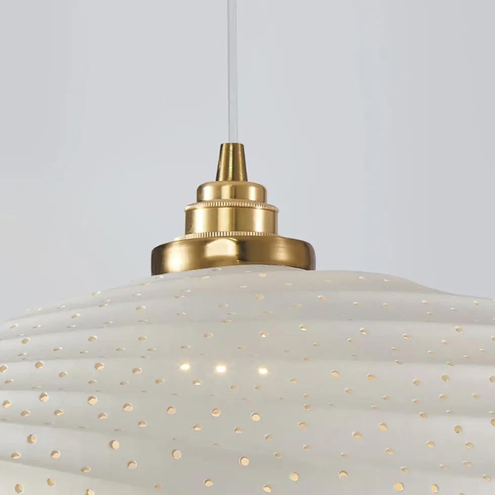 Modern Wave-Shaped White Pendant Light for Dining Room - Elegant Ceiling Lighting Fixture for Kitchen Island, Breakfast Nook & Contemporary Home Decor