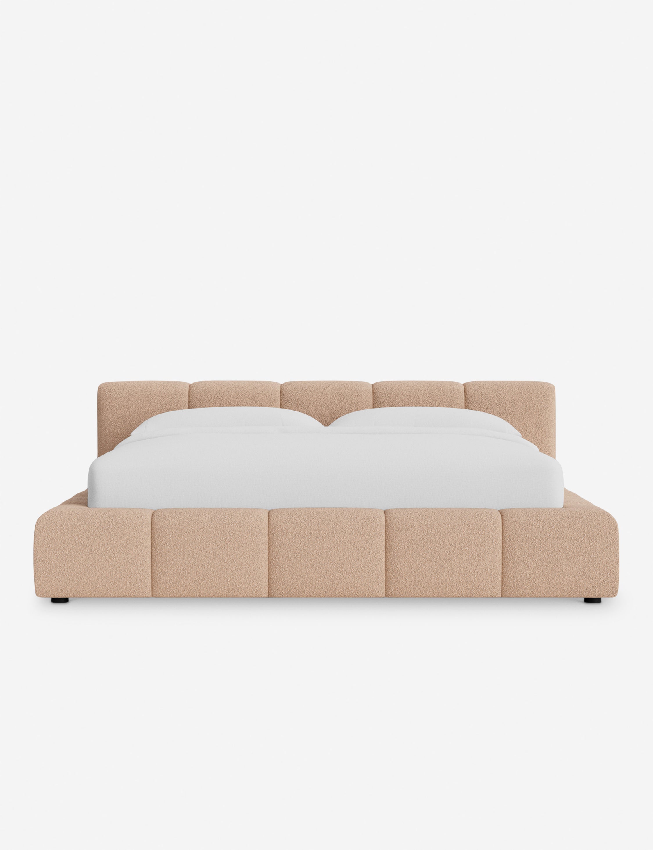 Cambry Platform Bed Frame - Modern Minimalist Wooden Bed with Headboard - Perfect for Bedroom, Guest Room & Small Spaces