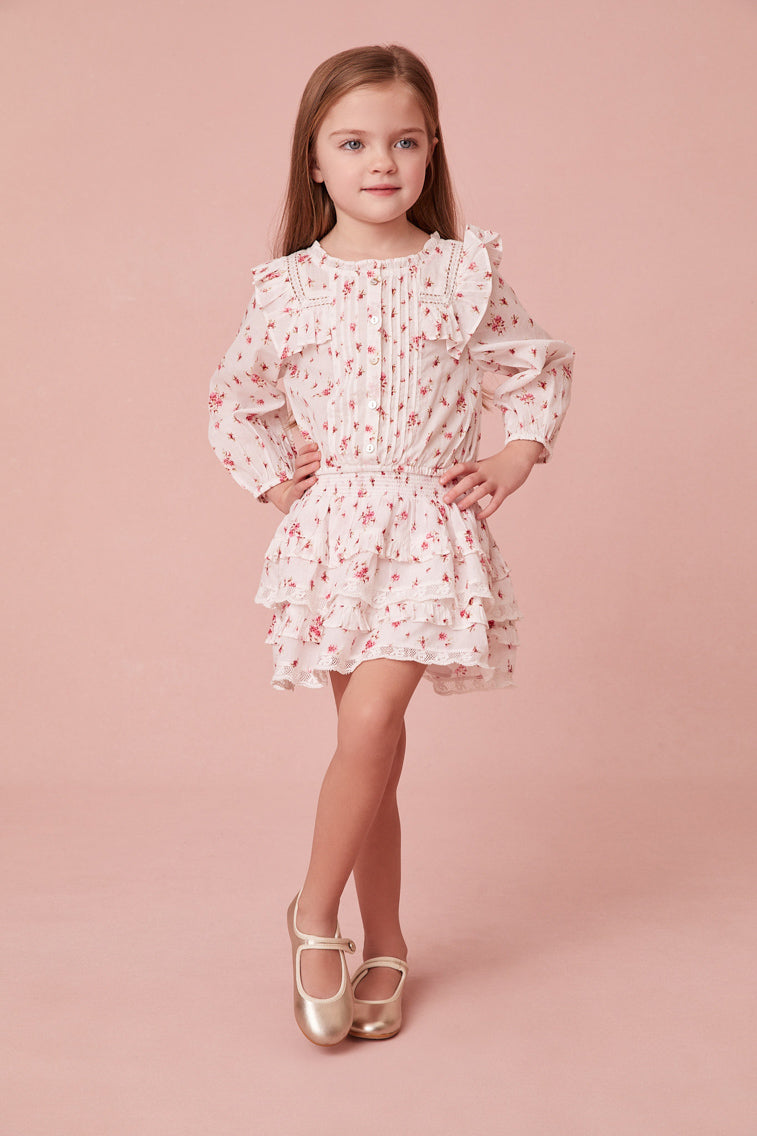 Girls Oda Floral Blouse - Cute Floral Print Top for Girls | Perfect for Spring, Summer, School & Party Wear