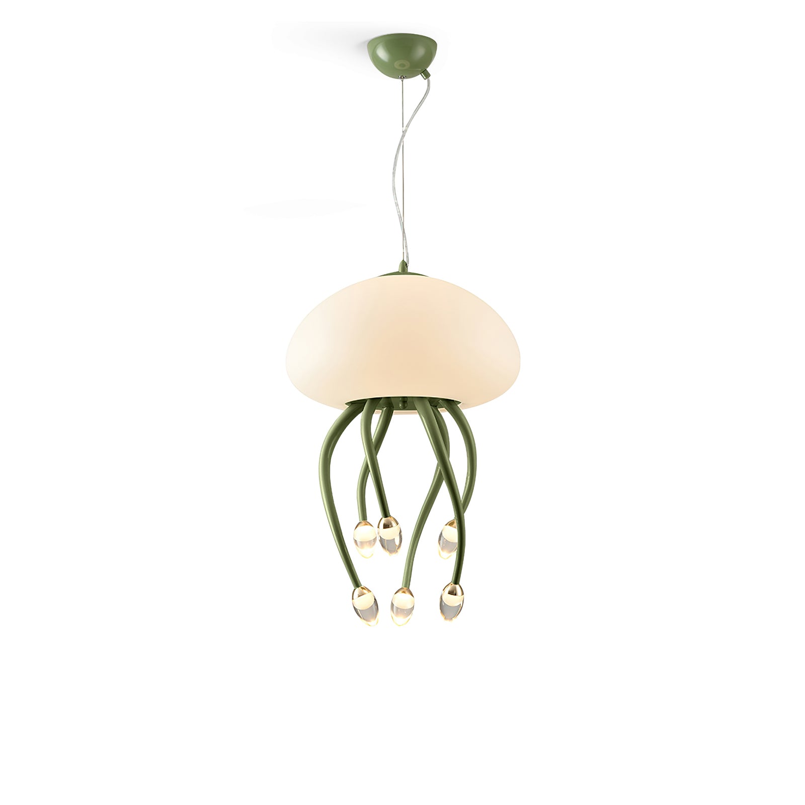 Elegant Jellyfish Pendant Lamp - Modern LED Ceiling Light for Bedroom, Living Room & Dining Room Decor - Unique Ocean-Themed Lighting Fixture for Home & Office