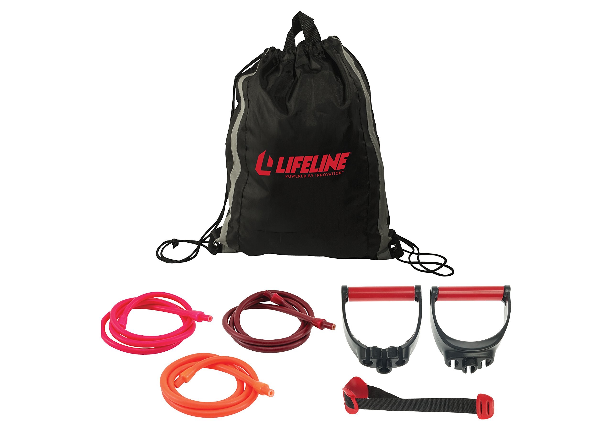 Variable Resistance Trainer Kit with Adjustable Bands - 3 Resistance Levels, Triple Grip Handles, Door Anchor & Carry Bag - Perfect for Home Workouts, Gym Training & Physical Therapy